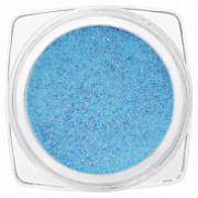 Бархатный песок для дизайна ногтей — голубой с микроблеском